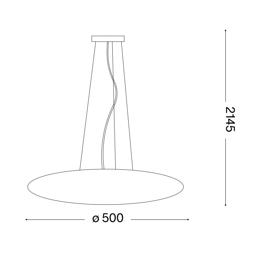 Ideal Lux - Pendel SMARTIES 3xE27/42W/230V 50 cm