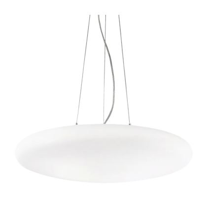 Ideal Lux - Pendel SMARTIES med wire, 5xE27/42W/230V, Ø 60 cm, hvid