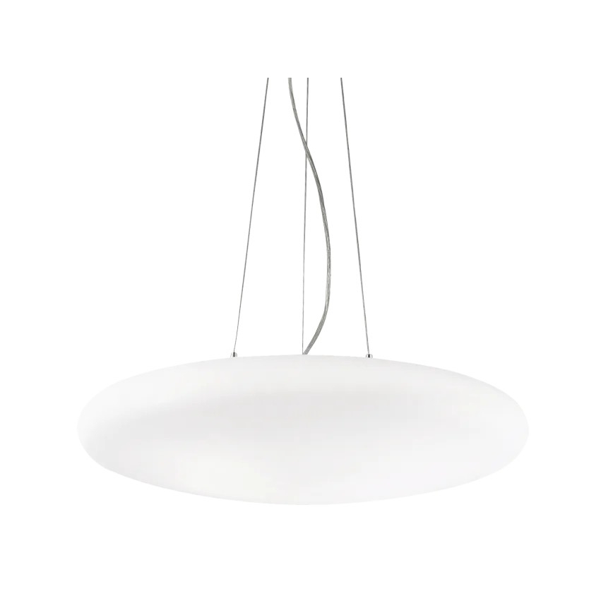 Ideal Lux - Pendel SMARTIES med wire, 5xE27/42W/230V, Ø 60 cm, hvid