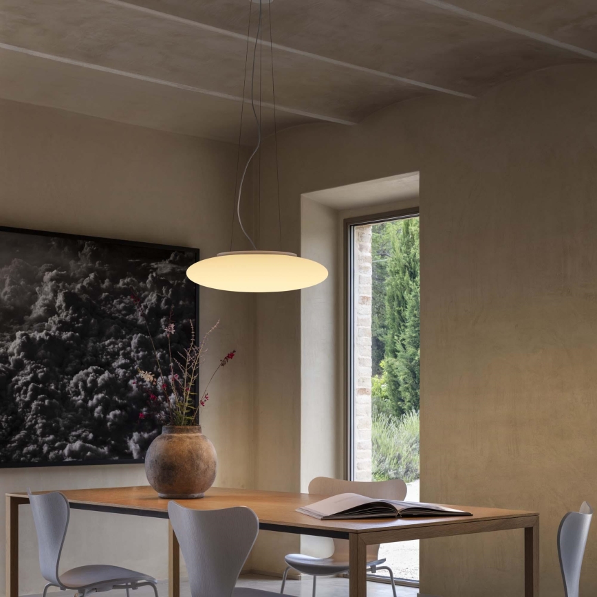 Ideal Lux - Pendel SMARTIES med wire, 5xE27/42W/230V, Ø 60 cm, hvid