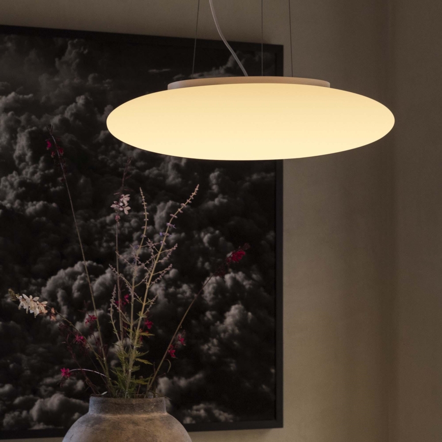 Ideal Lux - Pendel SMARTIES med wire, 5xE27/42W/230V, Ø 60 cm, hvid