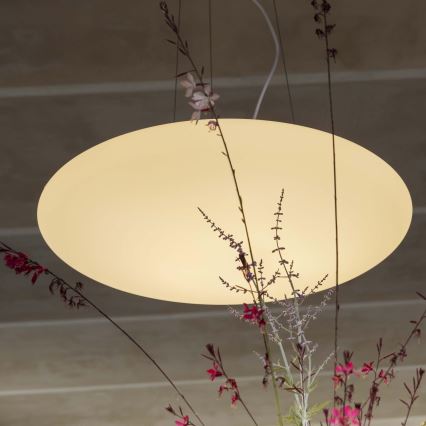 Ideal Lux - Pendel SMARTIES med wire, 5xE27/42W/230V, Ø 60 cm, hvid