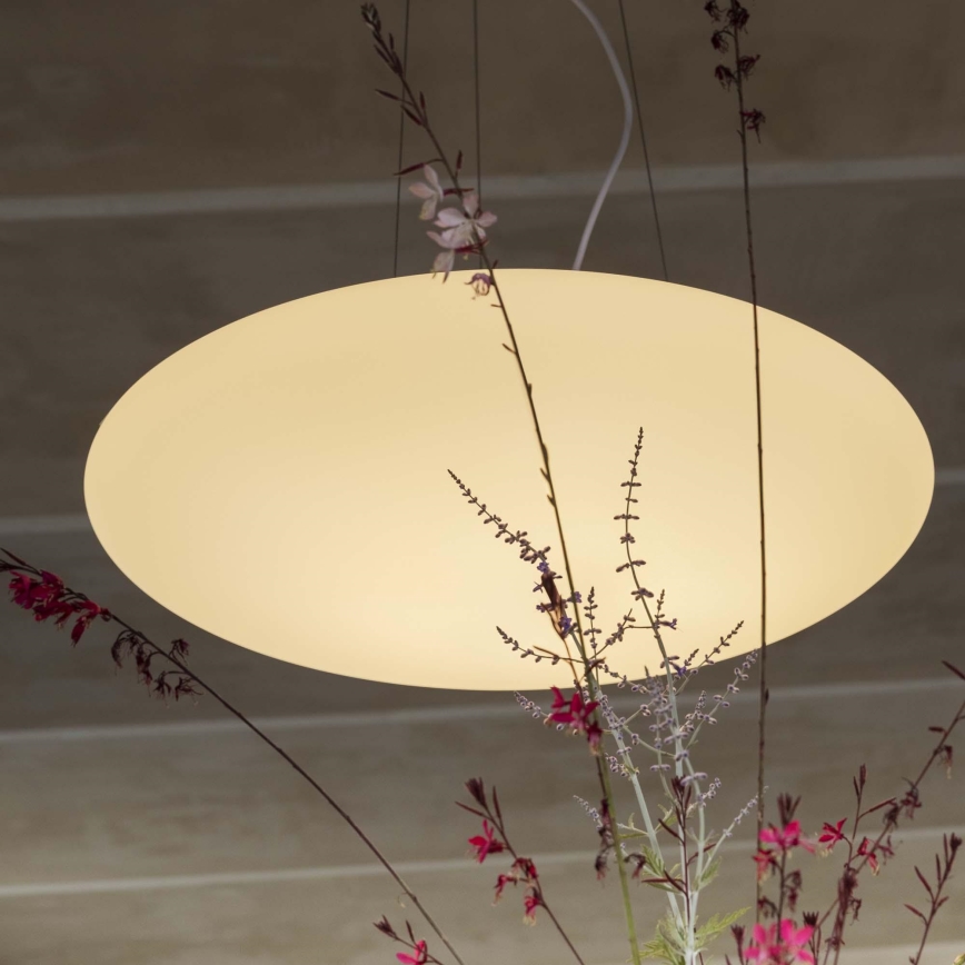 Ideal Lux - Pendel SMARTIES med wire, 5xE27/42W/230V, Ø 60 cm, hvid