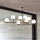 Ideal Lux - Pendellampe GOURMET 9xE14/28W/230V diameter 131,5 cm guldfarvet