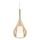 Ideal Lux - Pendellampe med ledning KALIQUE 1xE27/42W/230V Ø 18 cm røget beige