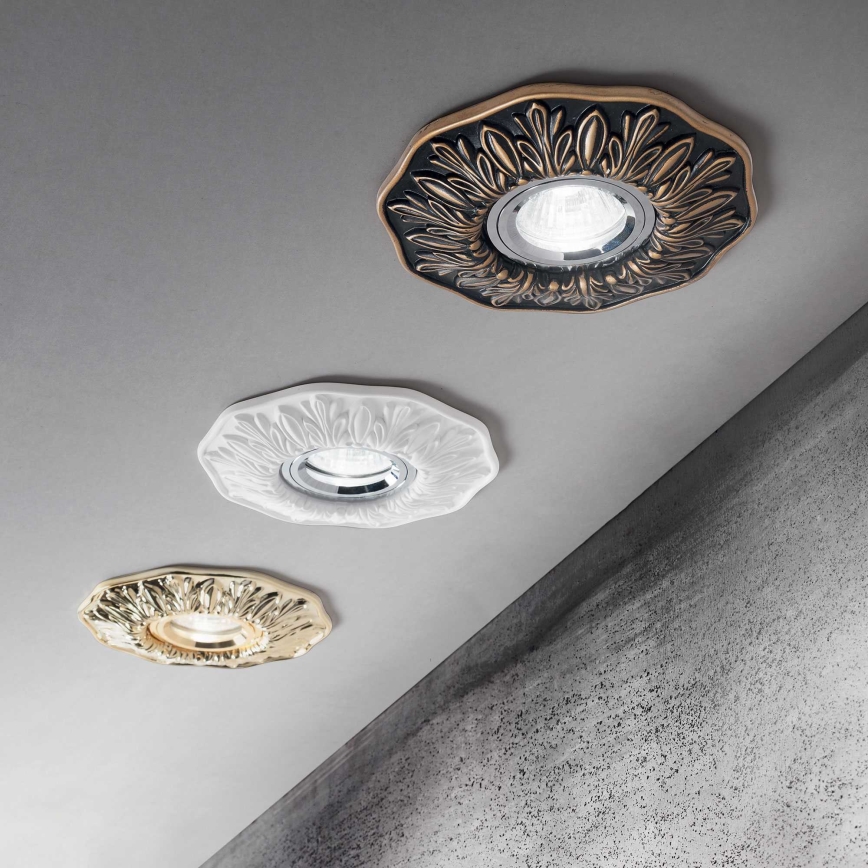 Ideal Lux - POLKA indbygningsspot 1xGU10/50W/230V bronze
