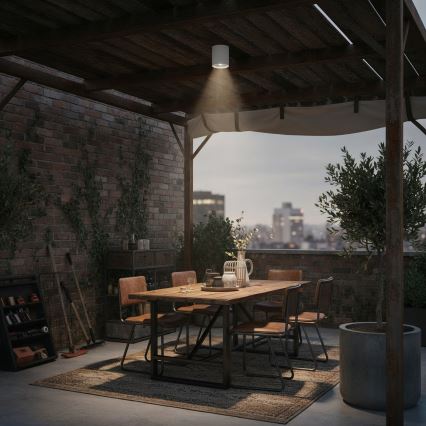 Ideal Lux - Spotlampe til badeværelse GUN 1xGU10/28W/230V IP44 hvid