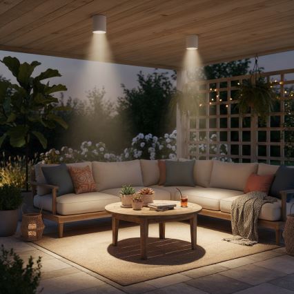 Ideal Lux - Spotlampe til badeværelse GUN 1xGU10/28W/230V IP44 hvid