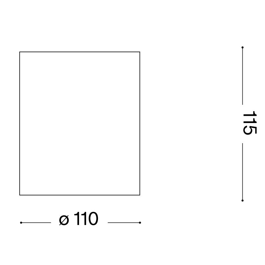 Ideal Lux - Spotlampe til badeværelse GUN 1xGU10/28W/230V IP44 hvid
