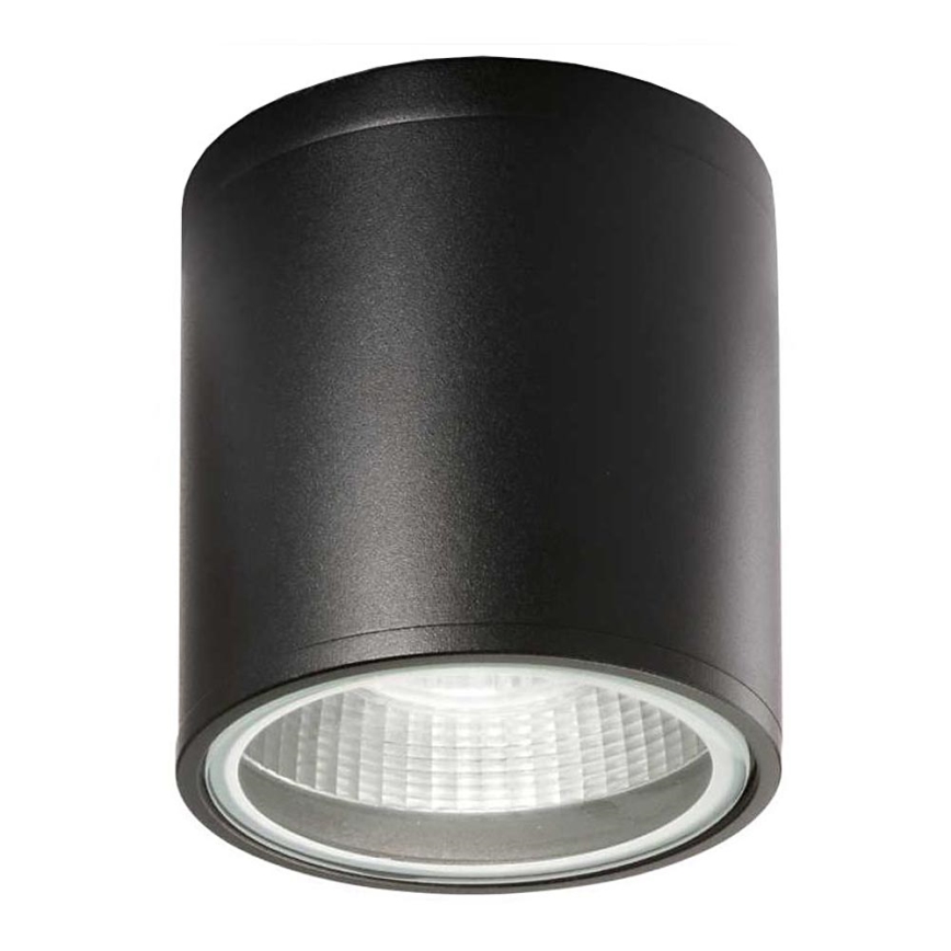Ideal Lux - Spotlampe til badeværelse GUN 1xGU10/28W/230V IP44 sort