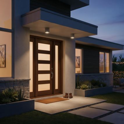 Ideal Lux - Spotlampe til badeværelse GUN 1xGU10/28W/230V IP55 brun