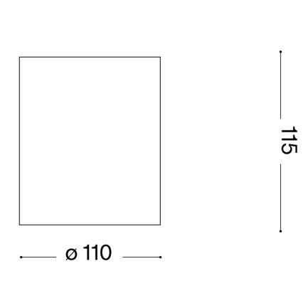 Ideal Lux - Spotlampe til badeværelse GUN 1xGU10/28W/230V IP55 brun