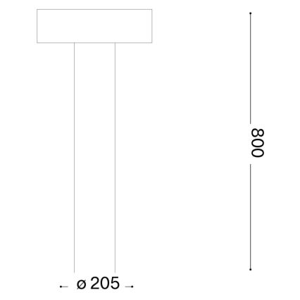 Ideal Lux - Udendørs lampe 4xG9/15W/230V 80 cm IP44 brun