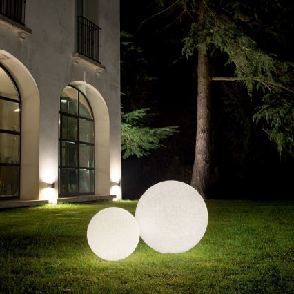 Ideal Lux - Udendørs lampe DORIS 1xE27/60W/230V Ø 30 cm IP44 grå