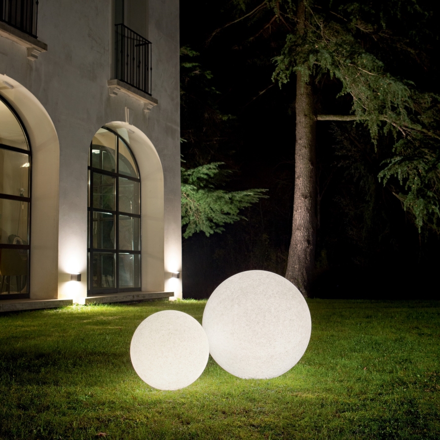 Ideal Lux - Udendørs lampe DORIS 1xE27/60W/230V Ø 30 cm IP44 grå