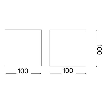 Ideal Lux - Udendørs LED væglampe ATOM LED/12W/230V CRI 90 IP54 brun