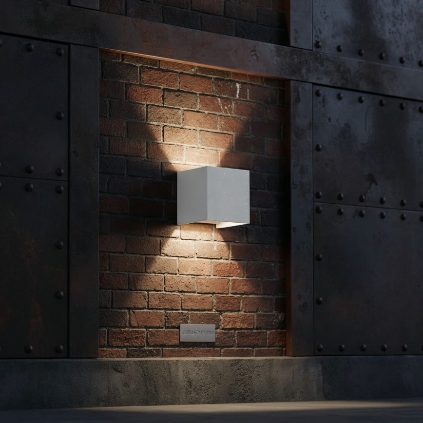 Ideal Lux - Udendørs LED væglampe ATOM LED/12W/230V CRI 90 IP54 hvid