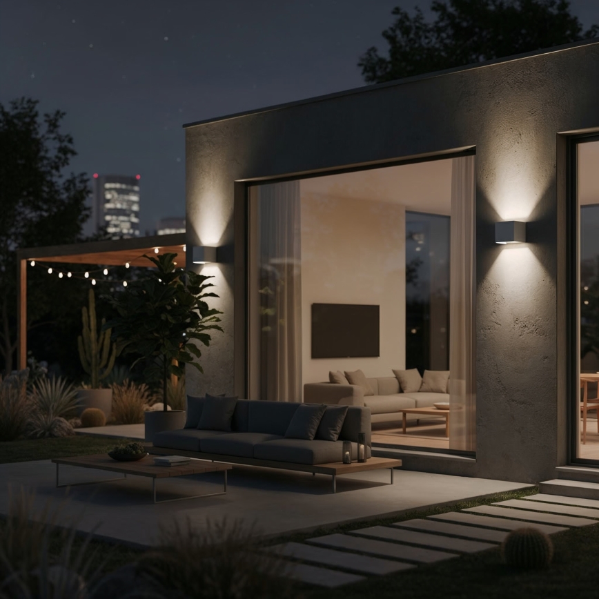 Ideal Lux - Udendørs LED væglampe ATOM LED/12W/230V CRI 90 IP54 hvid