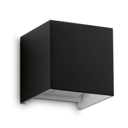 Ideal Lux - Udendørs LED væglampe ATOM LED/12W/230V CRI 90 IP54 sort