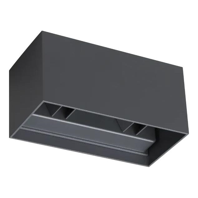 Ideal Lux - Udendørs LED væglampe ATOM LED/25W/230V CRI 90 IP54 antracit