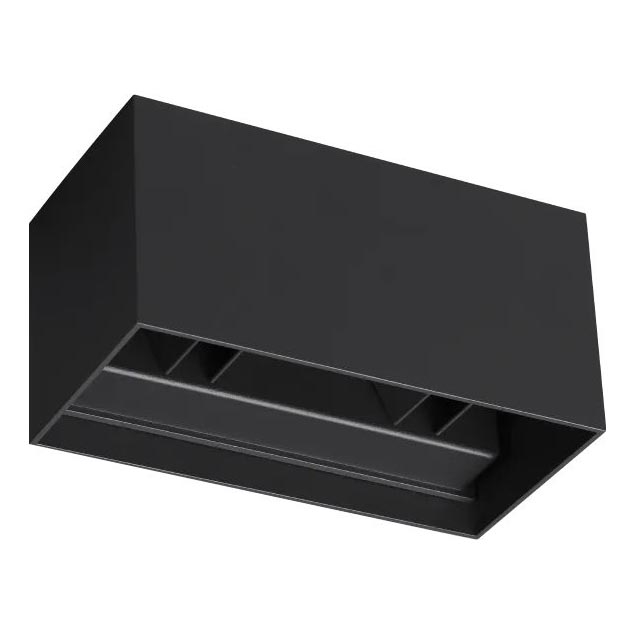 Ideal Lux - Udendørs LED væglampe ATOM LED/25W/230V CRI 90 IP54 sort
