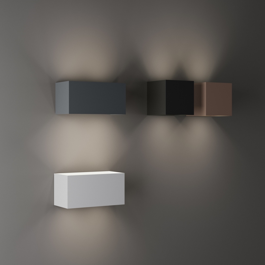 Ideal Lux - Udendørs LED væglampe ATOM LED/25W/230V CRI 90 IP54 antracit