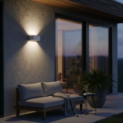 Ideal Lux - Udendørs LED væglampe ATOM LED/25W/230V CRI 90 IP54 hvid