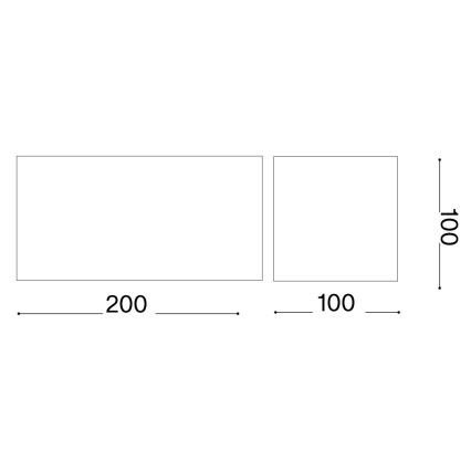 Ideal Lux - Udendørs LED væglampe ATOM LED/25W/230V CRI 90 IP54 sort