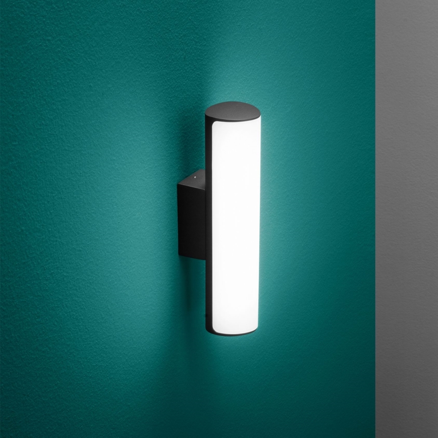 Ideal Lux - Udendørs LED væglampe ETERE LED/9,5W/230V 3000K CRI 90 IP44 sort
