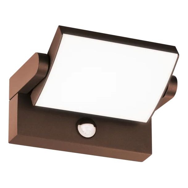 Ideal Lux - Udendørs LED væglampe med sensor SWIPE LED/21W/230V CRI 90 IP54 brun
