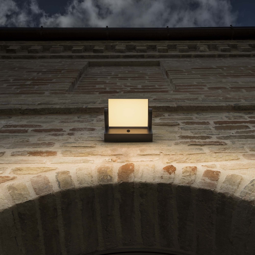 Ideal Lux - Udendørs LED væglampe med sensor SWIPE LED/21W/230V CRI 90 IP54 brun