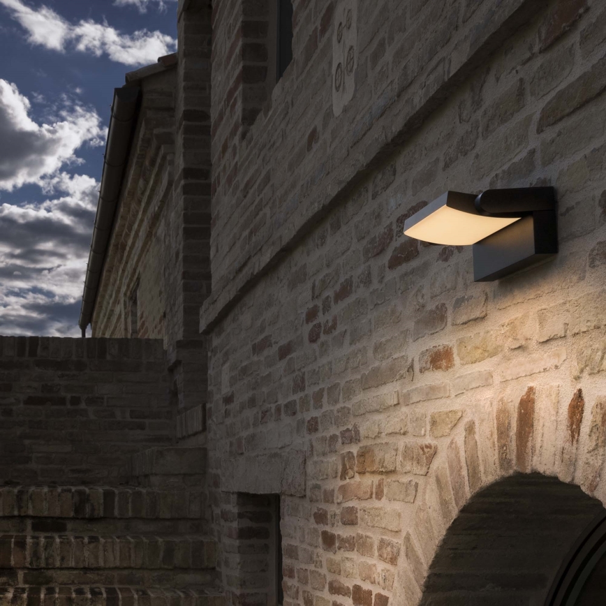Ideal Lux - Udendørs LED væglampe SWIPE LED/21W/230V CRI 90 IP54 antracit