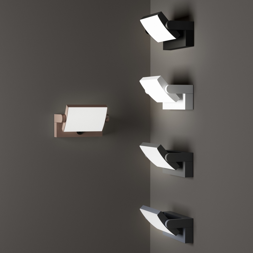 Ideal Lux - Udendørs LED væglampe SWIPE LED/21W/230V CRI 90 IP54 antracit