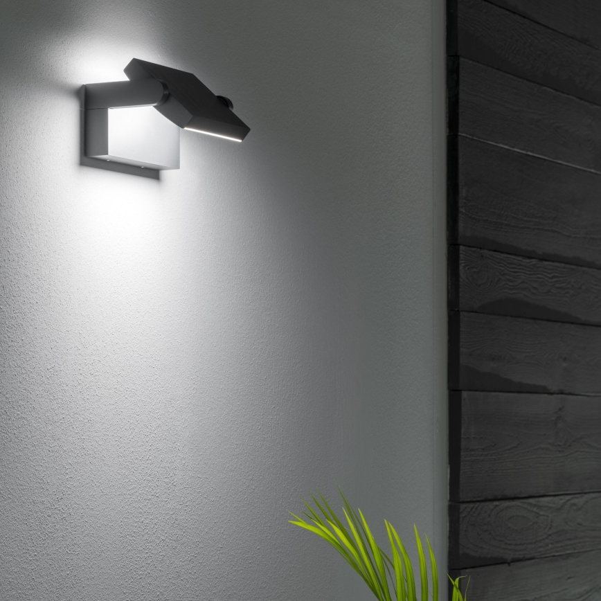 Ideal Lux - Udendørs LED væglampe SWIPE LED/21W/230V CRI 90 IP54 sort