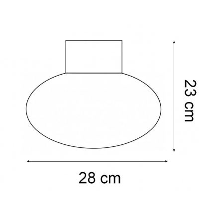 Ideal Lux - Udendørs loftlampe CLIO 1xE27/42W/230V IP44 antracit