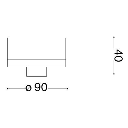 Ideal Lux - Udendørs loftlampe CLIO 1xE27/42W/230V IP44 sort