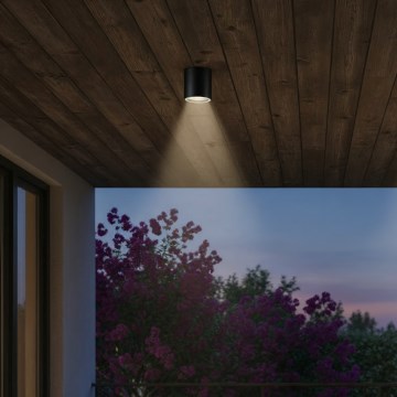 Ideal Lux - Udendørs spotlampe GUN 1xGU10/28W/230V IP44 sort