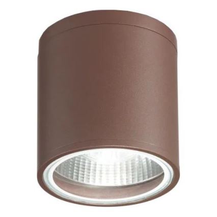 Ideal Lux - Udendørs spotlampe GUN 1xGU10/28W/230V Ø 11 cm IP55 brun