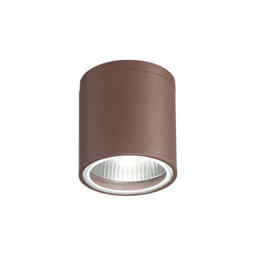 Ideal Lux - Udendørs spotlampe GUN 1xGU10/28W/230V Ø 11 cm IP55 brun