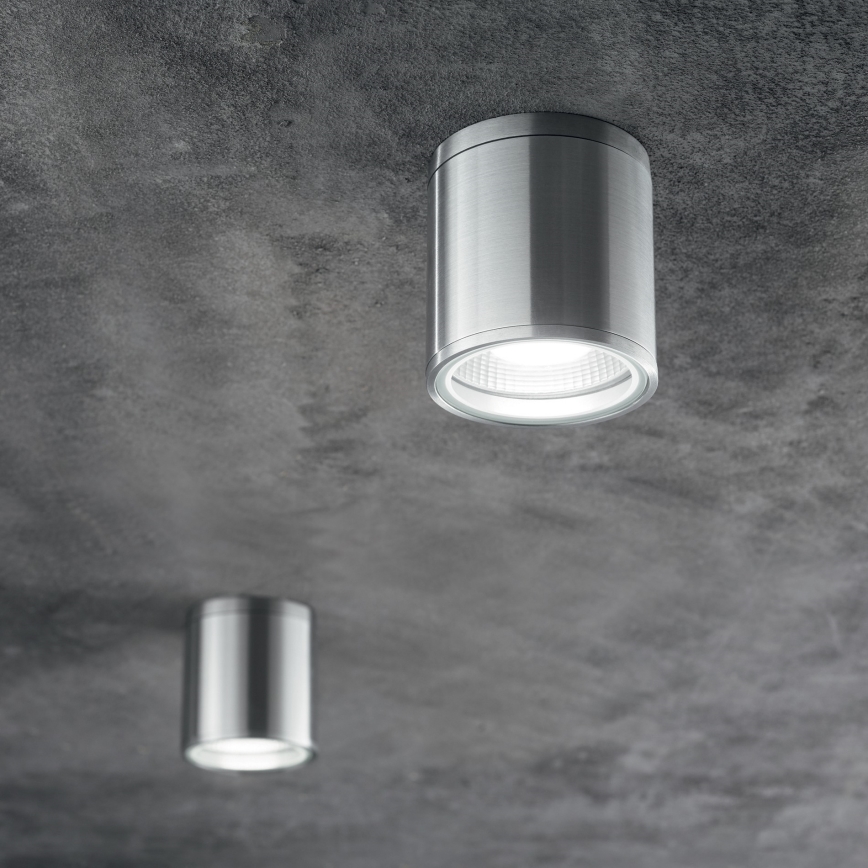 Ideal Lux - Udendørs spotlampe GUN 1xGU10/28W/230V Ø 11 cm IP55 grå