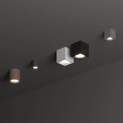 Ideal Lux - Udendørs spotlampe TECHO 1xGU10/20W/230V 15x15 cm IP54 hvid