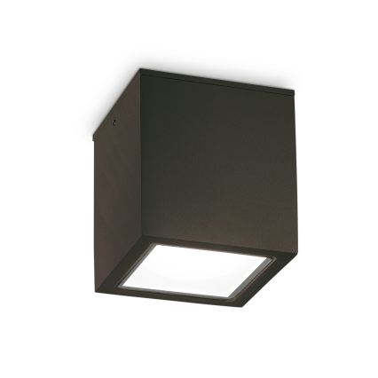 Ideal Lux - Udendørs spotlampe TECHO 1xGU10/20W/230V 15x15 cm IP54 sort