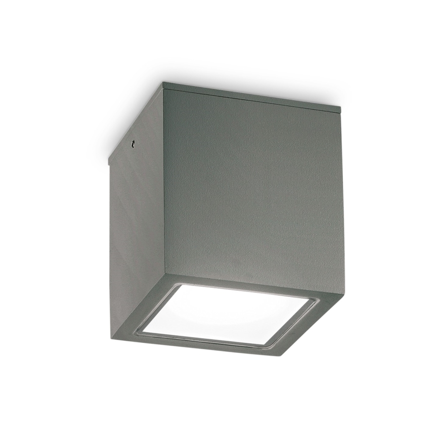 Ideal Lux - Udendørs spot TECHO 1xGU10/20W/230V 15x15 cm IP54 antracit
