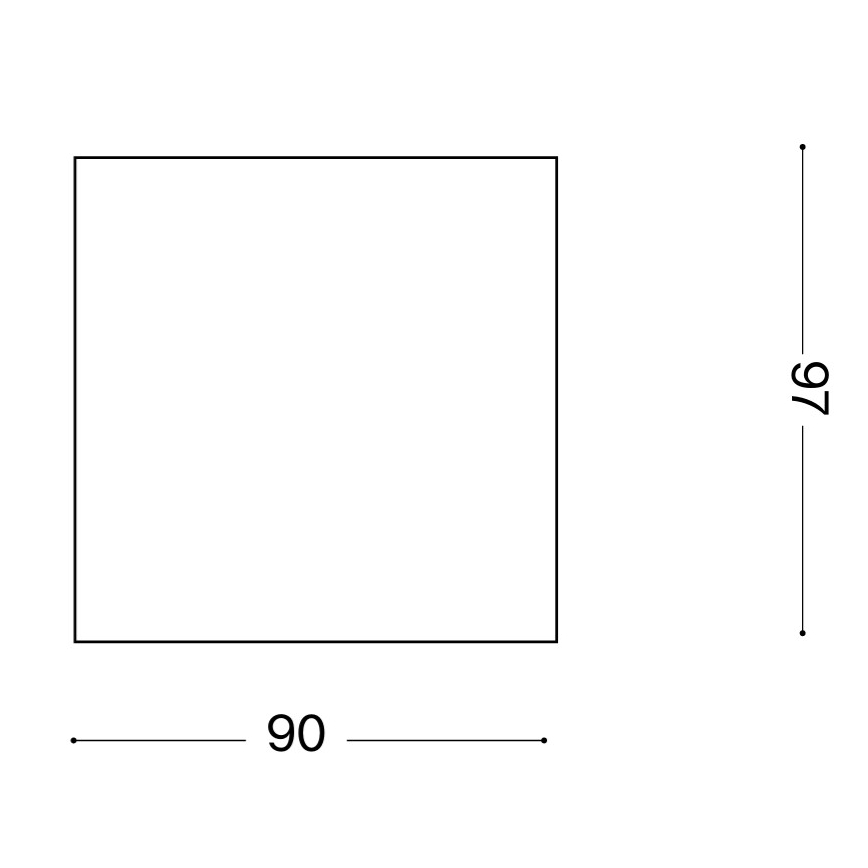 Ideal Lux - Udendørs spotlampe TECHO 1xGU10/20W/230V 9x9 cm IP54 brun