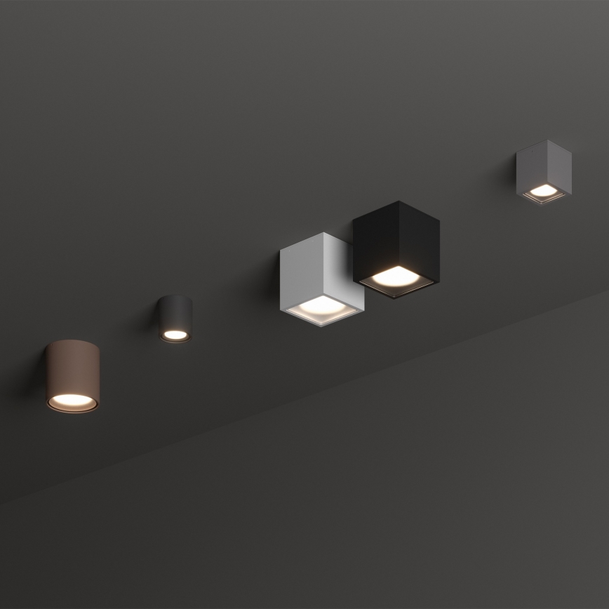 Ideal Lux - Udendørs spotlampe TECHO 1xGU10/20W/230V 9x9 cm IP54 hvid