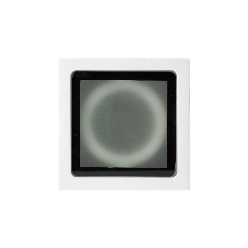 Ideal Lux - Udendørs spotlampe TECHO 1xGU10/20W/230V 9x9 cm IP54 hvid