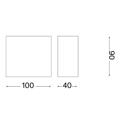 Ideal Lux - Udendørs vægarmatur TETRIS 1xG9/15W/230V IP44 brun