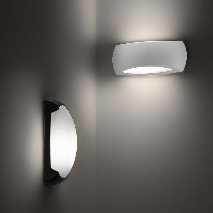 Ideal Lux - Udendørs væglampe 1xE27/23W/230V hvid IP66