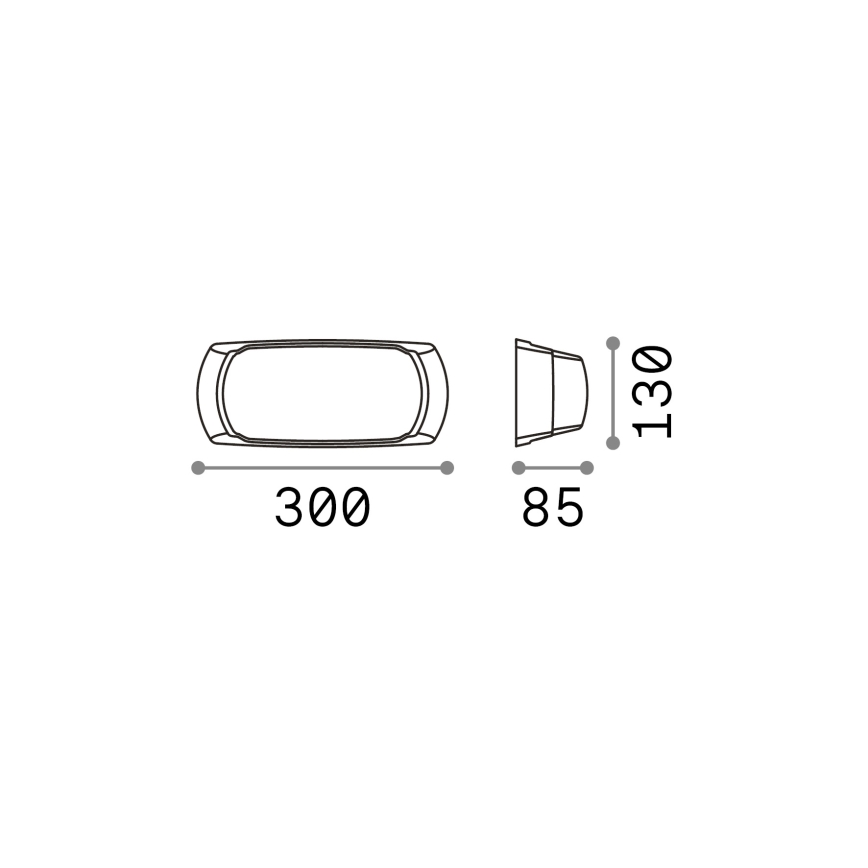 Ideal Lux - Udendørs væglampe 1xE27/23W/230V hvid IP66