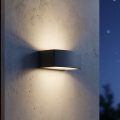 Ideal Lux - Udendørs væglampe ANDROMEDA 1xE27/60W/230V IP55 antracit